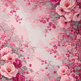 Ultra Soft Area Rug, Non Slip, Stain Resistant, Washable Area Rugs for Living Room, Bedroom, Romantic Rose Floral(Pink)