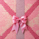 Ultra Soft Area Rug, Non Slip, Stain Resistant, Washable Area Rugs for Living Room, Bedroom, coquette bow bath(Pink)