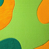 Ultra Soft Area Rug, Non Slip, Stain Resistant, Washable Area Rugs for Living Room, Bedroom, Irregular Cat Shaped(Green)