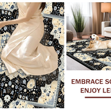 Whimsical Modern Floral Theme Design(Black)