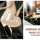 Elegant Abstract Marble Inspired Motif(Black)