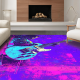 Ultra Soft Area Rug, Non Slip, Stain Resistant, Washable Area Rugs for Living Room, Bedroom, Stylish Abstract Expressionist Rug(Purple)