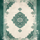 Ultra Soft Area Rug, Non Slip, Stain Resistant, Washable Area Rugs for Living Room, Bedroom, Oriental Distressed Floral(Green)