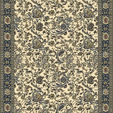 Ultra Soft Area Rug, Non Slip, Stain Resistant, Washable Area Rugs for Living Room, Bedroom, Paisley Traditional Rubberback(Beige)