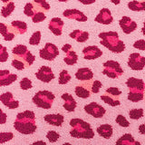 Ultra Soft Area Rug, Non Slip, Stain Resistant, Washable Area Rugs for Living Room, Bedroom, fluffy leopard print(Pink)
