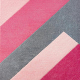 Ultra Soft Area Rug, Non Slip, Stain Resistant, Washable Area Rugs for Living Room, Bedroom, Modern Abstract Thin(Pink)