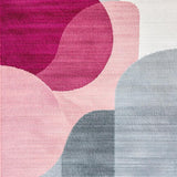 Ultra Soft Area Rug, Non Slip, Stain Resistant, Washable Area Rugs for Living Room, Bedroom, Modern Abstract Marble Texture(Pink)
