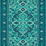 Ultra Soft Area Rug, Non Slip, Stain Resistant, Washable Area Rugs for Living Room, Bedroom, Plastic Straw Reversible(Green)