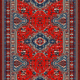 Ultra Soft Area Rug, Non Slip, Stain Resistant, Washable Area Rugs for Living Room, Bedroom, Tibetan Tiger Tufted(Red)