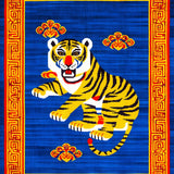 Ultra Soft Area Rug, Non Slip, Stain Resistant, Washable Area Rugs for Living Room, Bedroom, Hand Tufted Tiger Wool(Red)