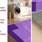 Ultra Soft Area Rug, Non Slip, Stain Resistant, Washable Area Rugs for Living Room, Bedroom, Trendy Textured Colorful Haven(Purple)