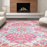 Rustic Lagoon Floral Patterned Elegance(Pink)