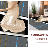 Ultra Soft Area Rug, Non Slip, Stain Resistant, Washable Area Rugs for Living Room, Bedroom, Chic Aviation Roadway Composition(Gray)
