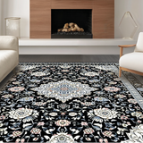 Sophisticated Distressed Floral Aesthetic(Black)