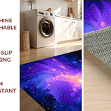 Ultra Soft Area Rug, Non Slip, Stain Resistant, Washable Area Rugs for Living Room, Bedroom, Lively Solar System Theme(Purple)