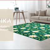 Ultra Soft Area Rug, Non Slip, Stain Resistant, Washable Area Rugs for Living Room, Bedroom, Nature-Inspired Plush Shaggy Carpet for Bedroom Aesthetic(Green)