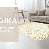 Ultra Soft Area Rug, Non Slip, Stain Resistant, Washable Area Rugs for Living Room, Bedroom, Stylish Abstract Cow Print Aesthetic(Beige)