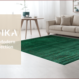 Ultra Soft Area Rug, Non Slip, Stain Resistant, Washable Area Rugs for Living Room, Bedroom, Lush Tropical Print Design(Green)