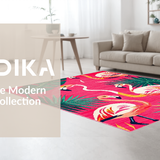 Lively Floral Duo Decorative Design(Pink)