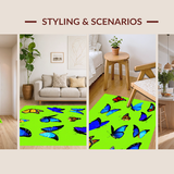 Joyful Cheerful Butterfly Graphic Style(Blue)