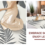 Ultra Soft Area Rug, Non Slip, Stain Resistant, Washable Area Rugs for Living Room, Bedroom, Rustic Grey and White Patterns(Gray)
