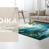Dreamy Watercolor Pond Visualization(Blue)