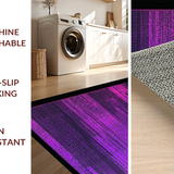 Ultra Soft Area Rug, Non Slip, Stain Resistant, Washable Area Rugs for Living Room, Bedroom, Contemporary Cool Geometric Aesthetic(Purple)