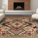 Ultra Soft Area Rug, Non Slip, Stain Resistant, Washable Area Rugs for Living Room, Bedroom, Whimsical Bright Boho Composition(Gray)