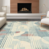 Abstract High Low Swirl Composition(Beige)