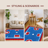 Charming Youthful Sports Iconography(Red)