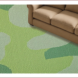 Ultra Soft Area Rug, Non Slip, Stain Resistant, Washable Area Rugs for Living Room, Bedroom, Soft Washable Dining Room Carpet with Non-Slip Backing(Green)