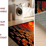 Energetic Tiled Lava Artistry(Red)