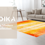 Ultra Soft Area Rug, Non Slip, Stain Resistant, Washable Area Rugs for Living Room, Bedroom, Stylish Soft Textural Appeal(Yellow)