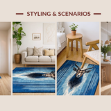 Dynamic Intricate Antelope Artwork(Blue)