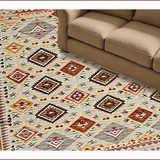 Ultra Soft Area Rug, Non Slip, Stain Resistant, Washable Area Rugs for Living Room, Bedroom, Contemporary Earthy Patterned Aesthetic(Beige)