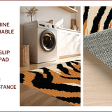 Ultra Soft Area Rug, Non Slip, Stain Resistant, Washable Area Rugs for Living Room, Bedroom, Non-Slip Tiger Skin Playroom Area Carpet(Brown)