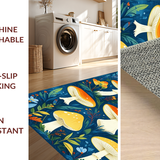 Playful Colorful Flora Design(Blue)