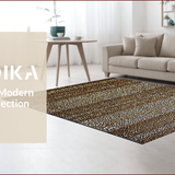 Ultra Soft Area Rug, Non Slip, Stain Resistant, Washable Area Rugs for Living Room, Bedroom, Rustic Earthy Leopard Aesthetic(Brown)