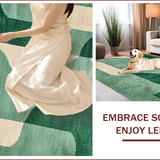 Ultra Soft Area Rug, Non Slip, Stain Resistant, Washable Area Rugs for Living Room, Bedroom, Modern Abstract Non-Slip Meditation Rug(Green)