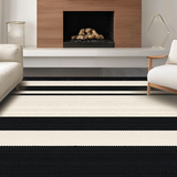 Ultra Soft Area Rug, Non Slip, Stain Resistant, Washable Area Rugs for Living Room, Bedroom, Vibrant Modern Textured Lines(Beige)