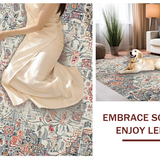 Contemporary Plush Abstract Design(Beige)