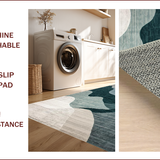 Ultra Soft Area Rug, Non Slip, Stain Resistant, Washable Area Rugs for Living Room, Bedroom, Elegant Soft Neutral Toned Canvas(Gray)