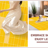 Ultra Soft Area Rug, Non Slip, Stain Resistant, Washable Area Rugs for Living Room, Bedroom, Modern Yellow Geometric Living Room Area Rug(Yellow)