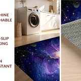 Ultra Soft Area Rug, Non Slip, Stain Resistant, Washable Area Rugs for Living Room, Bedroom, Galactic Starry Dreamlike Pattern(Purple)