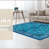 Ultra Soft Area Rug, Non Slip, Stain Resistant, Washable Area Rugs for Living Room, Bedroom, Kids Space Themed Rug(Blue)