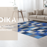 Rustic Blue and Gray Layered Design(Blue)