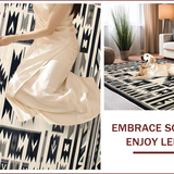 Southwestern Ethnic Geometric Elegance(Black)