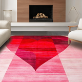 Elegant Pink Heart Silhouette Art(Red)