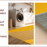 Ultra Soft Area Rug, Non Slip, Stain Resistant, Washable Area Rugs for Living Room, Bedroom, Contemporary Bold Yellow Kids Playroom Durable Rug(Yellow)