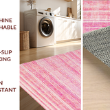 Ultra Soft Area Rug, Non Slip, Stain Resistant, Washable Area Rugs for Living Room, Bedroom, Pretty Bow Rug, Pink Delight(Pink)